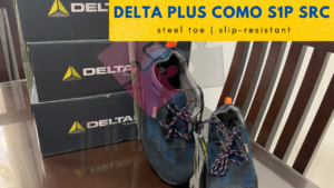 DELTA PLUS COMO S1P SRC blue safety shoes with boxes